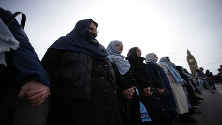 Müslüman kadınlardan Londra'da terör protestosu